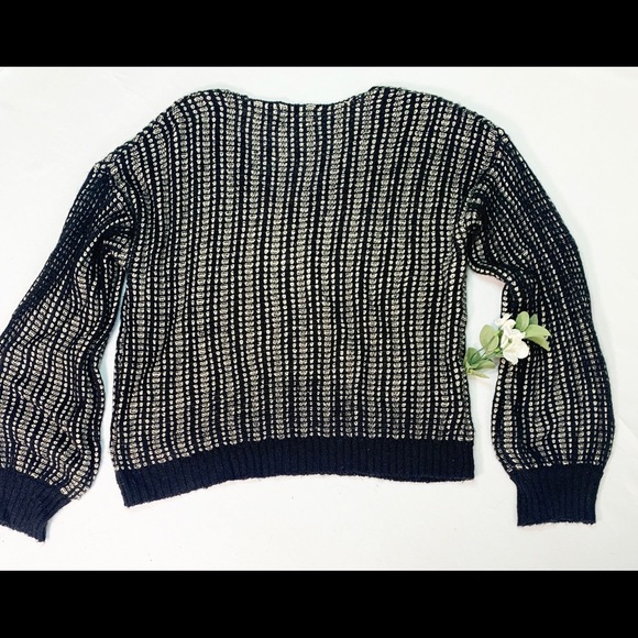 Ten sixty Sherman sweater knit balloon sleeve crop - Picture 3 of 6